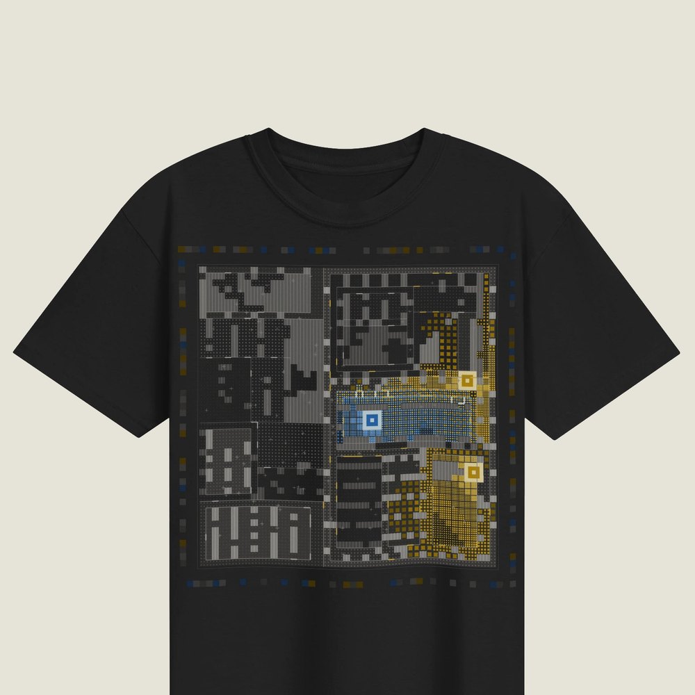 Diffusion on a black Men's heavyweight tee
