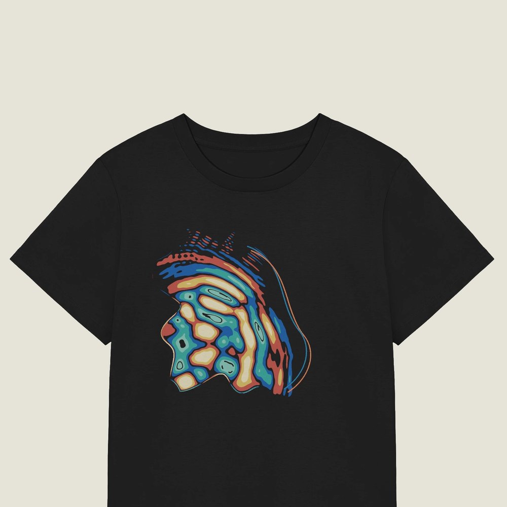 A Thought Returning by Another Route on a black Women's organic tee