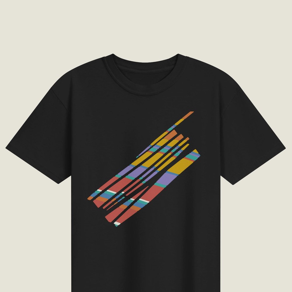 Fault Ledger on a black Men's heavyweight tee