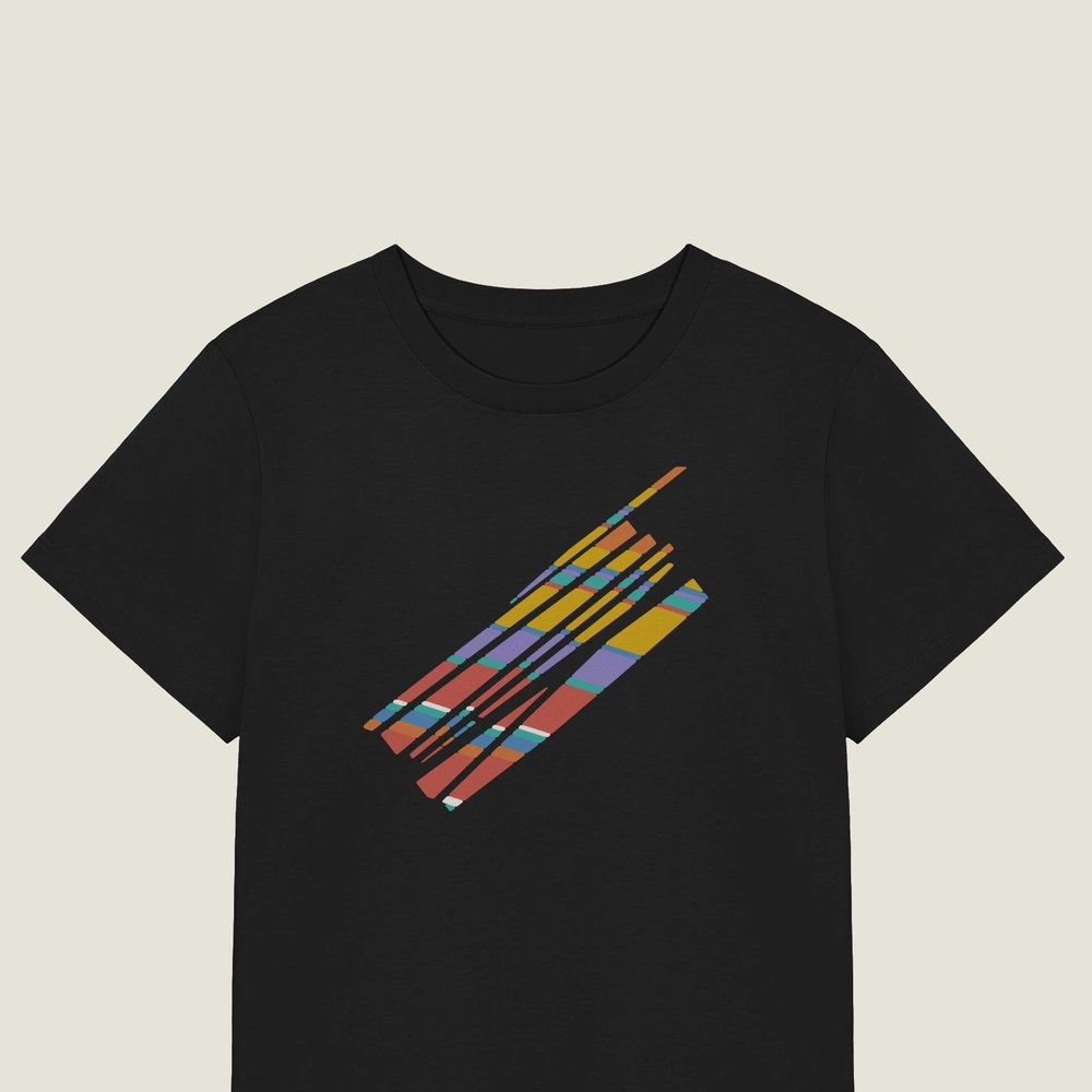 Fault Ledger on a black Women's organic tee